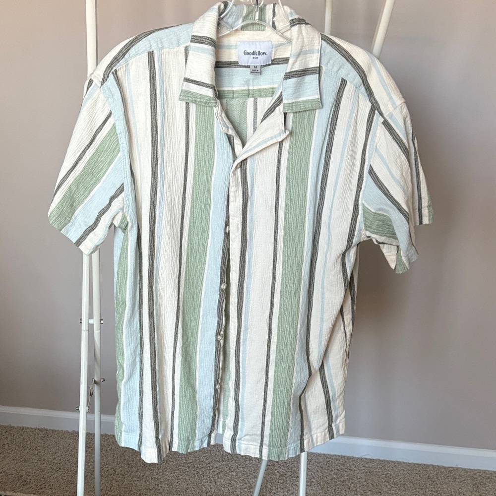 Goodfellow & Co Men's Striped Button-Down Shirt